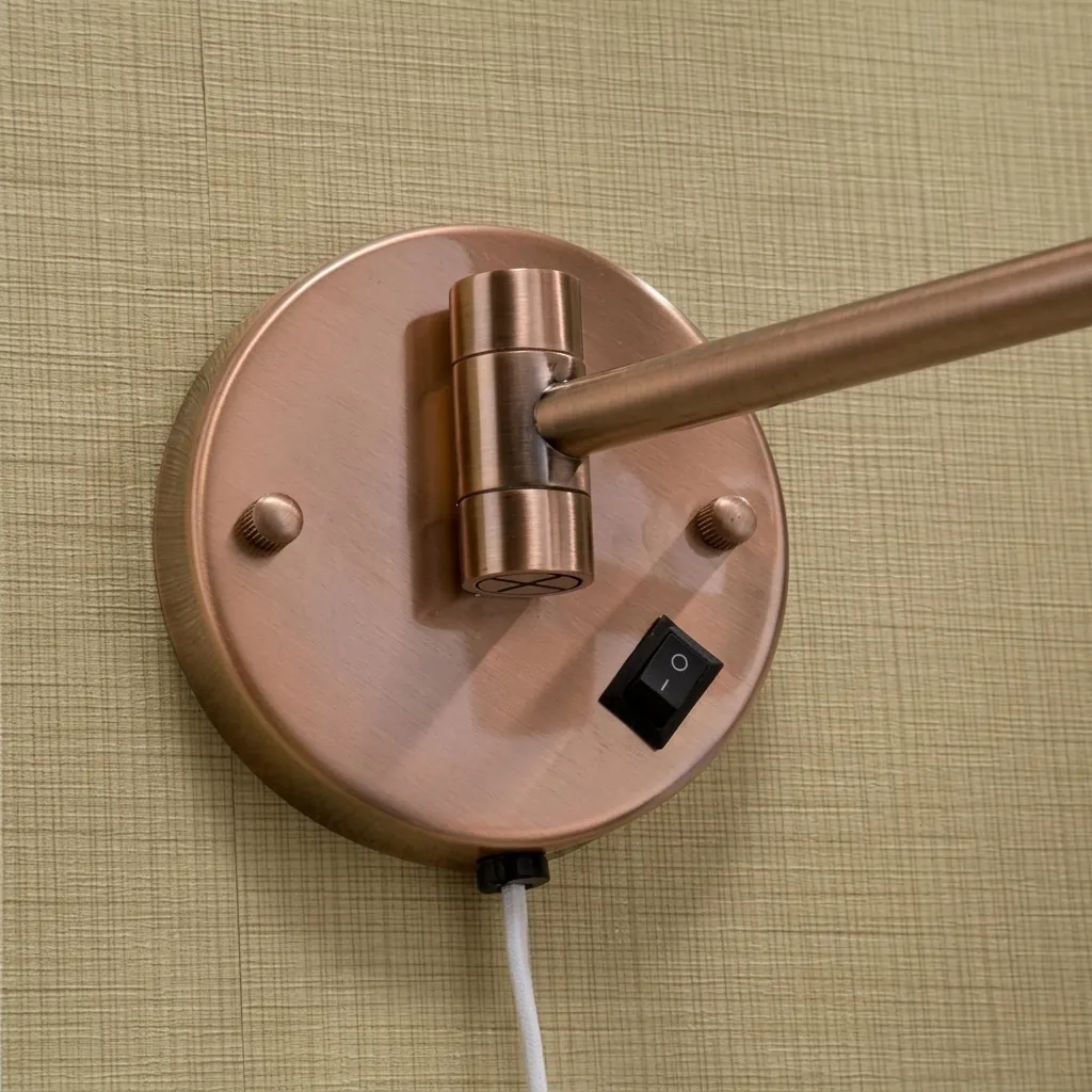 Wall Mounted Magnifying Mirror With LED Light 8.5" [1048] — MGM-1048 (image 4)
