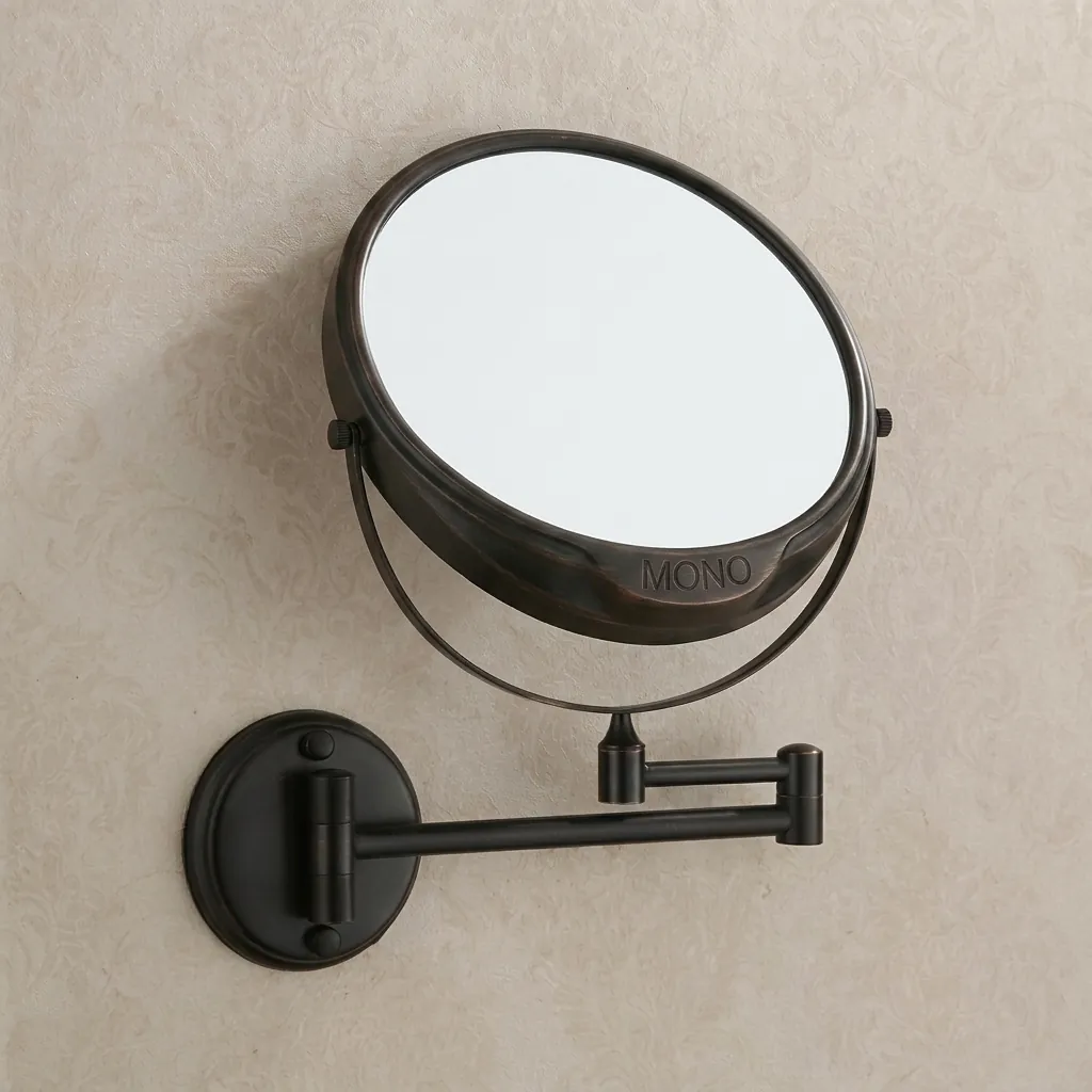 Wall Mounted Magnifying Mirror 8″ Copper — MGM-1049 (image 1)