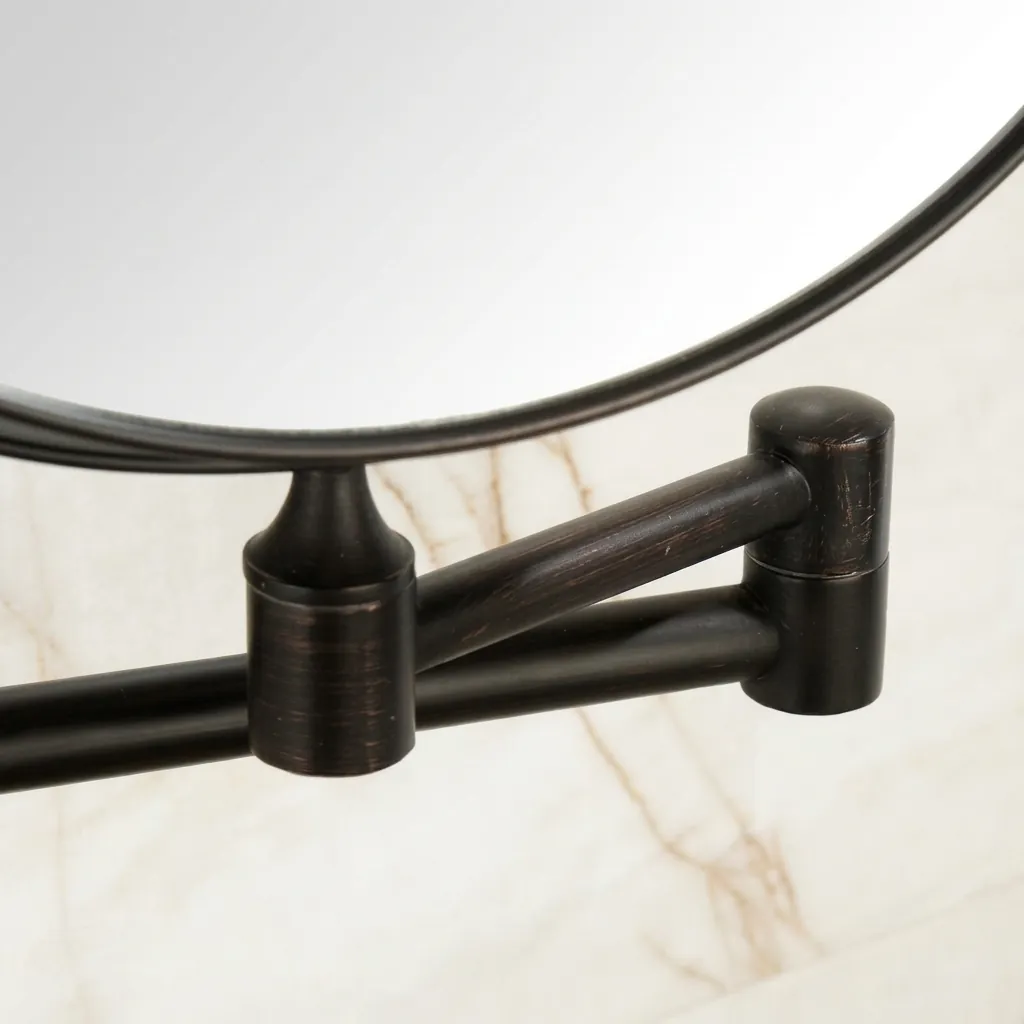 Wall Mounted Magnifying Mirror 8″ Copper — MGM-1049 (image 4)