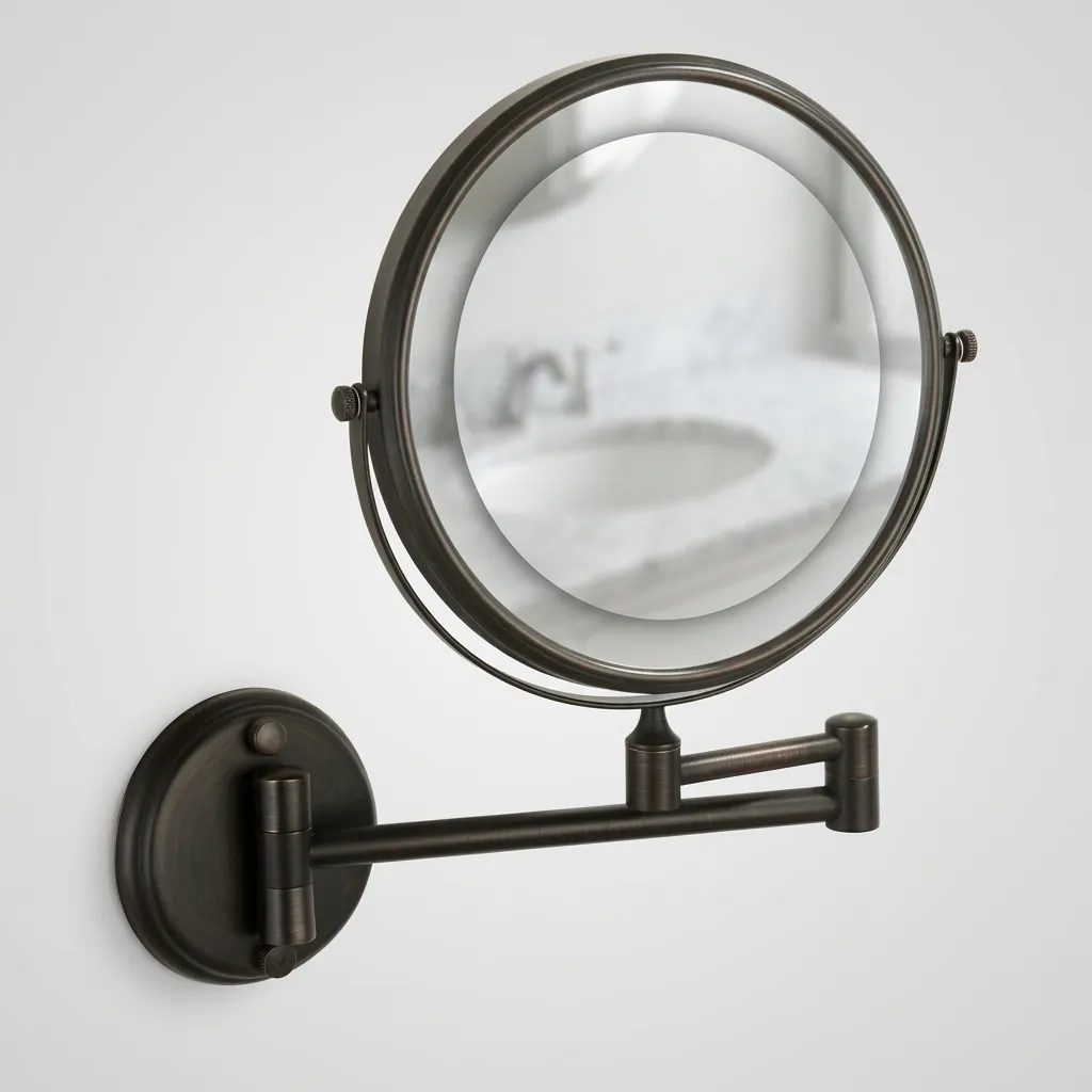 Wall Mounted Magnifying Mirror 8″ Copper — MGM-1049 (image 6)