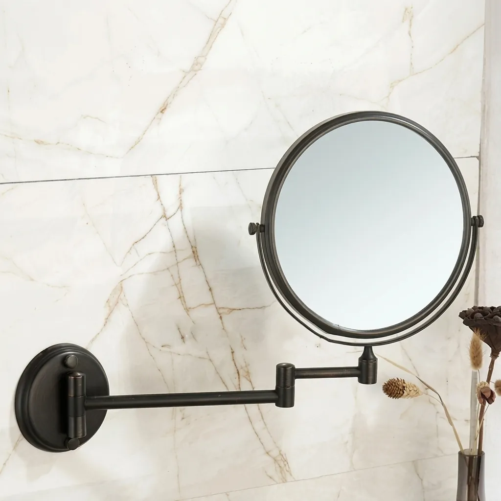 Wall Mounted Magnifying Mirror 8″ Copper — MGM-1049 (image 7)