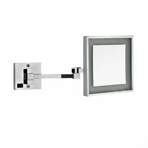 Wall-Mounted Magnifying Mirror with LED Light [1051] — MGM-1051