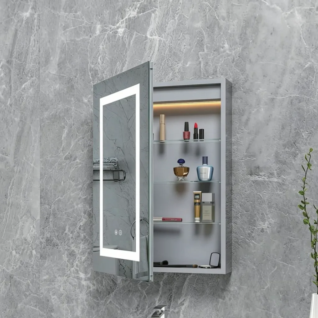 Single-Door LED Mirror Cabinet — MRC-1028