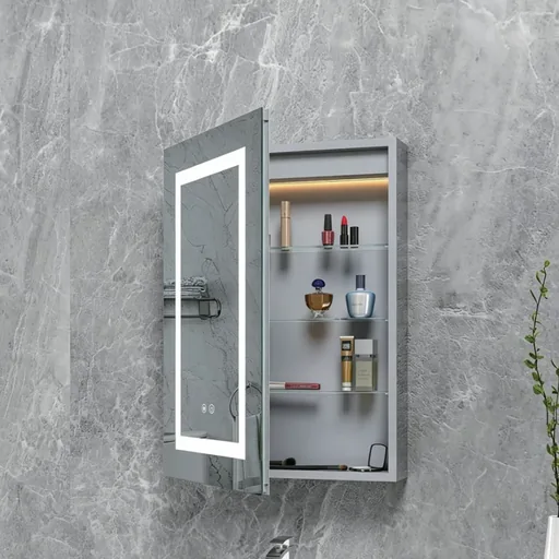Single-Door LED Mirror Cabinet — MRC-1028