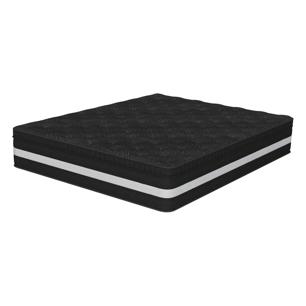 Black Pocket Spring Mattress 28cm with Gel Memory Foam — MTR-1062