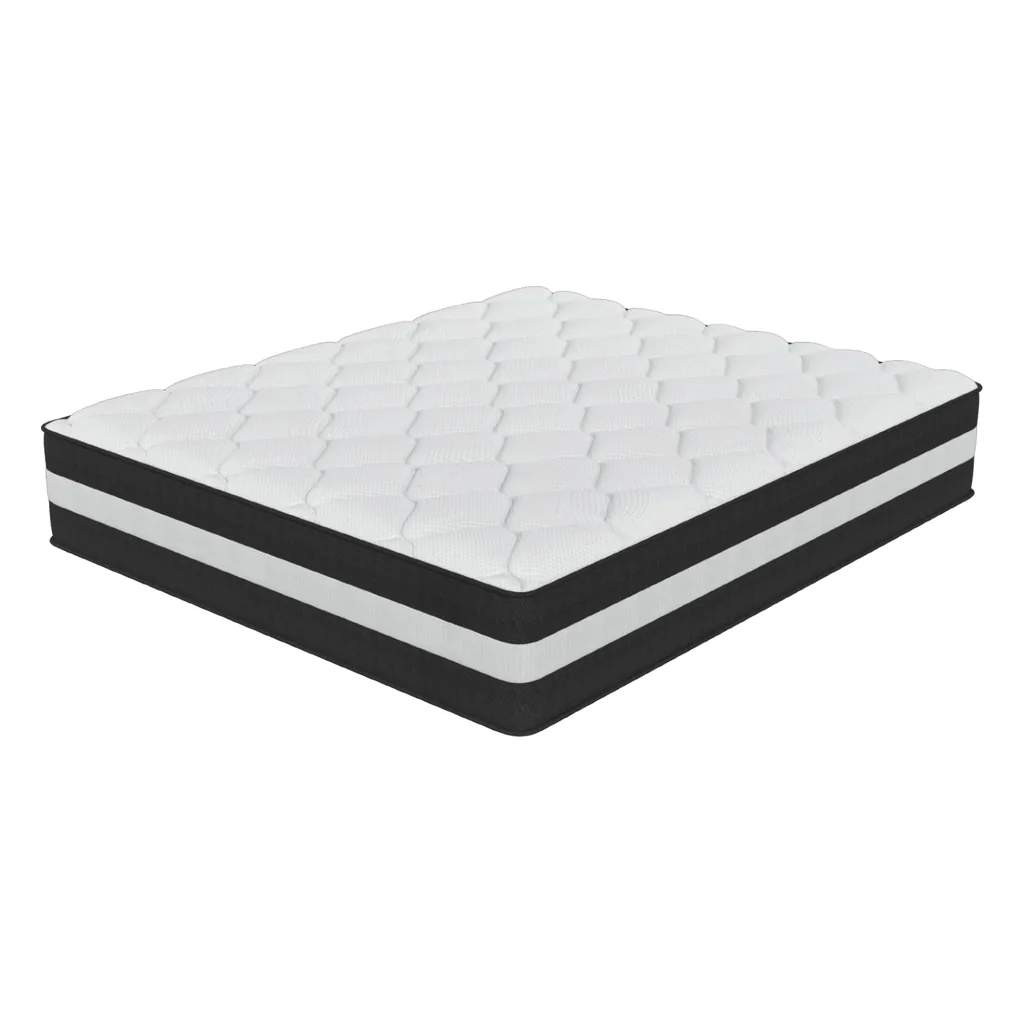 White Pocket Spring Mattress 30cm with Ice Silk Cover — MTR-1067