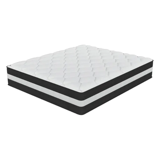 White Pocket Spring Mattress 30cm with Ice Silk Cover — MTR-1067