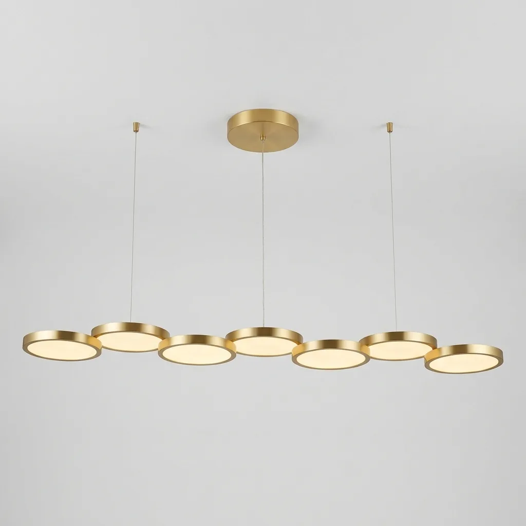 Seven Disc Linear Pendant Lamp — PND-1024