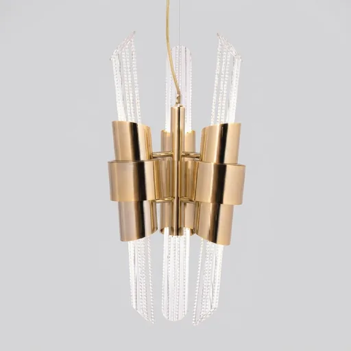 Layered Glass and Metal Pendant Lamp — PND-1043