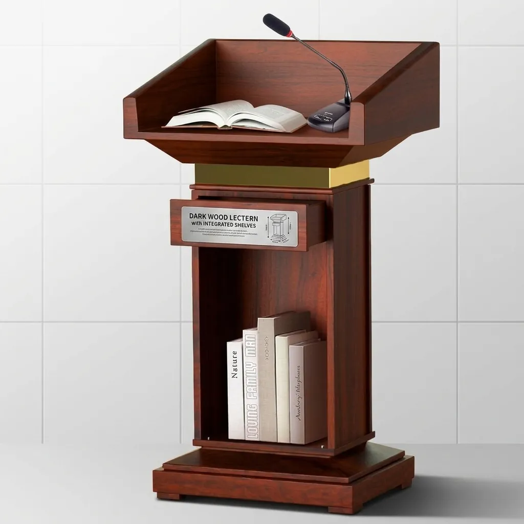 Floor Standing Wooden Podium — PSS-1025 (image 6)