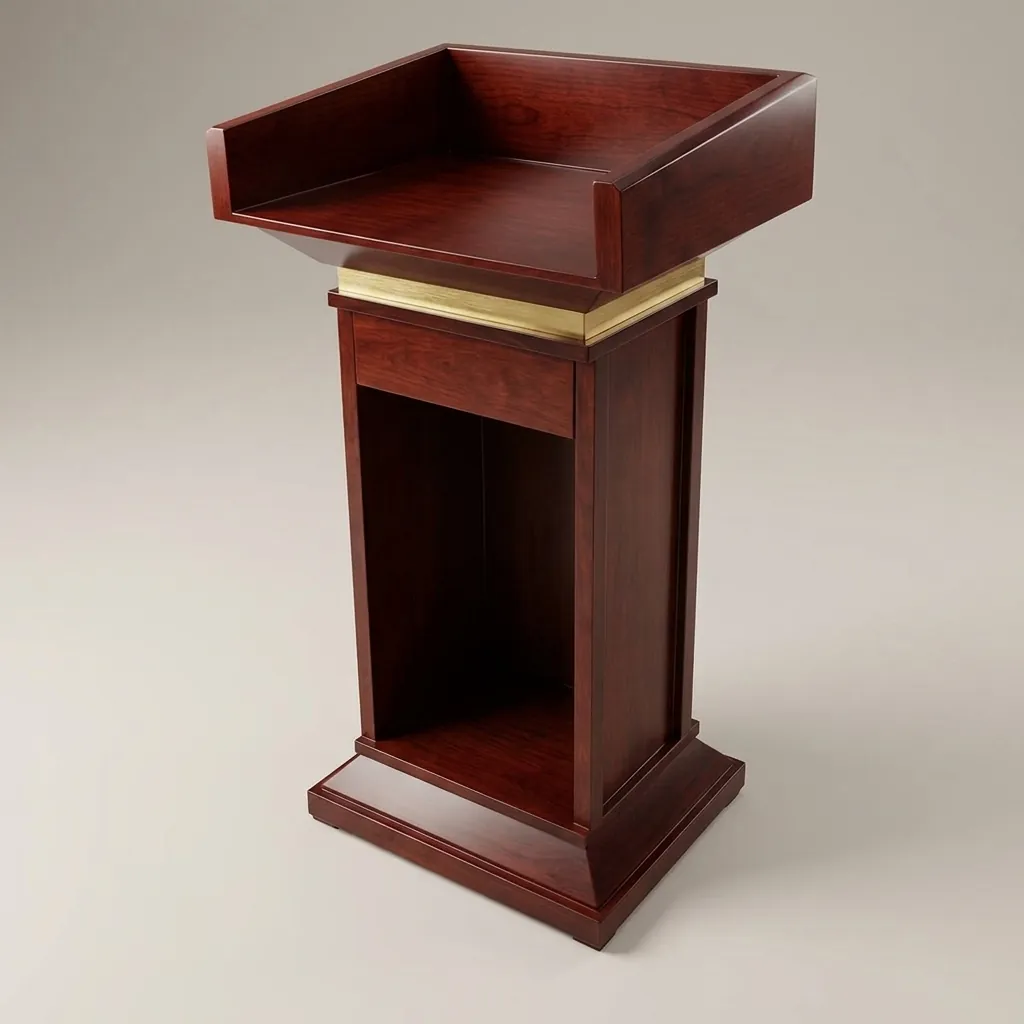 Floor Standing Wooden Podium — PSS-1025 (image 8)