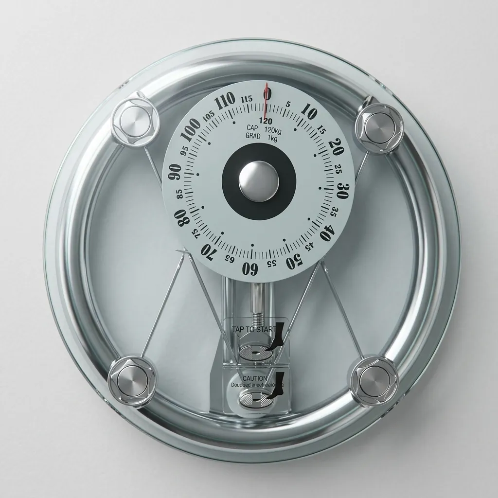 Hotel Mechanical Bathroom Scale Tempered Glass — SCL-1024