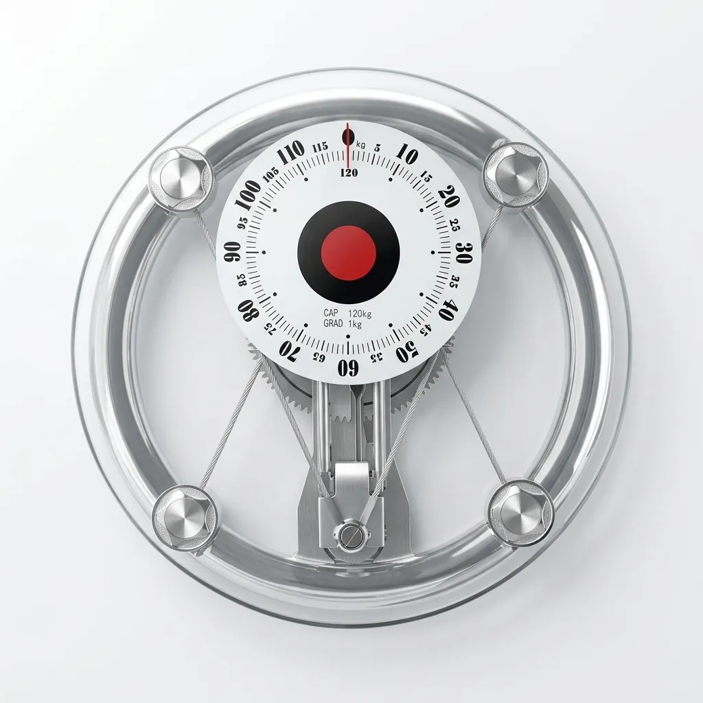 Hotel Mechanical Bathroom Scale Tempered Glass — SCL-1024 (image 2)