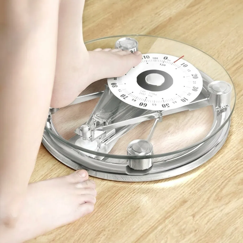 Hotel Mechanical Bathroom Scale Tempered Glass — SCL-1024 (image 4)