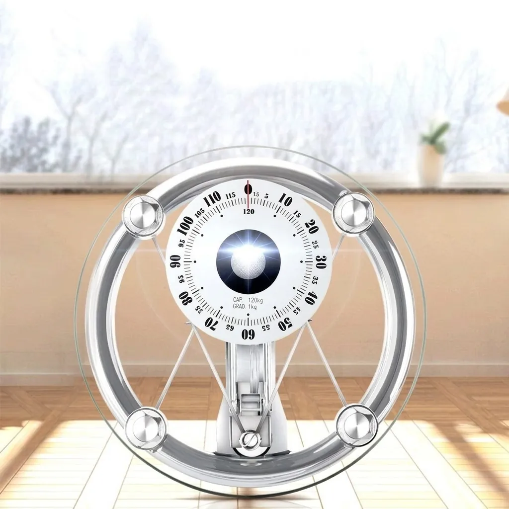 Hotel Mechanical Bathroom Scale Tempered Glass — SCL-1024 (image 5)