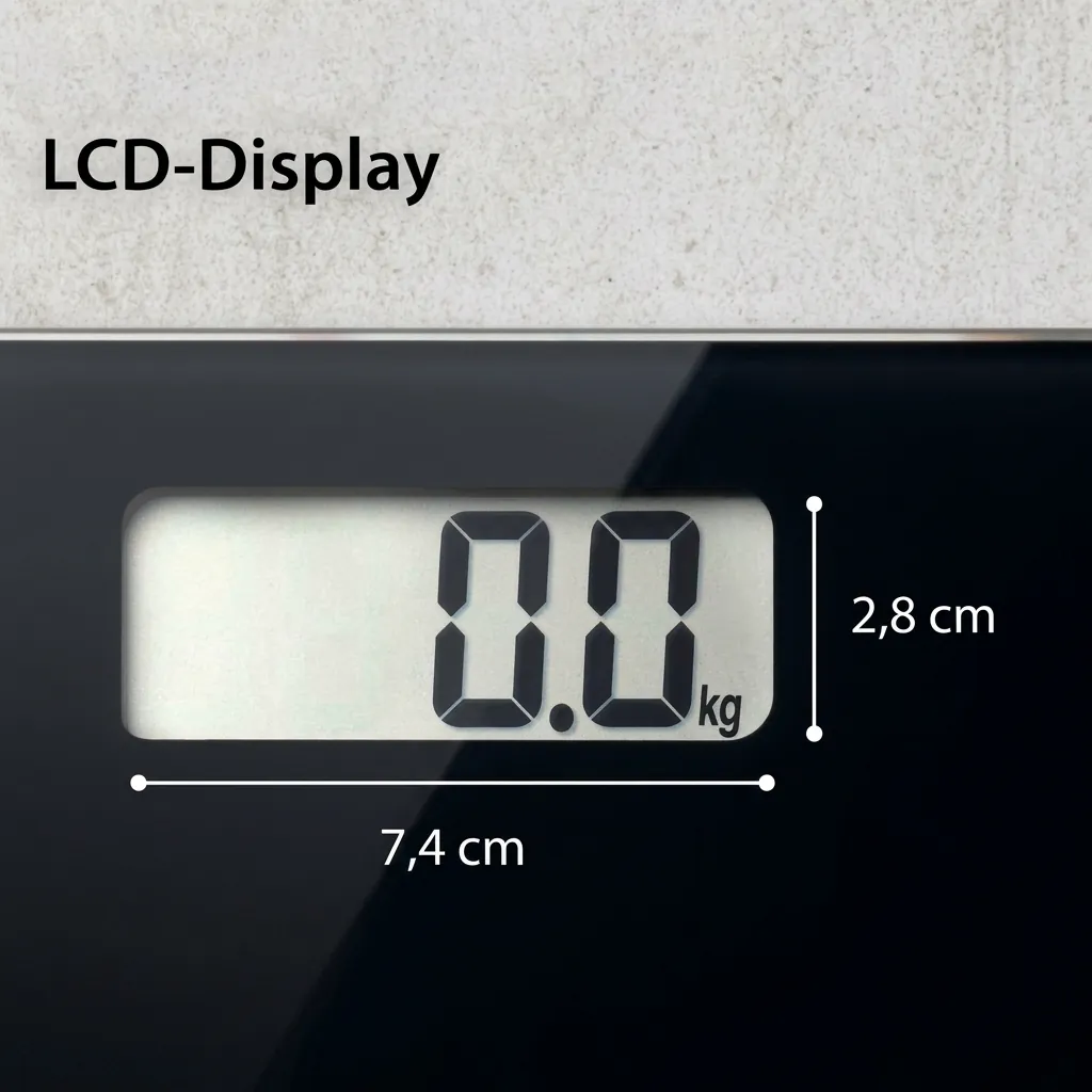 Tempered Glass Digital Bathroom Scale with 180kg Capacity [1025] — SCL-1025 (image 5)