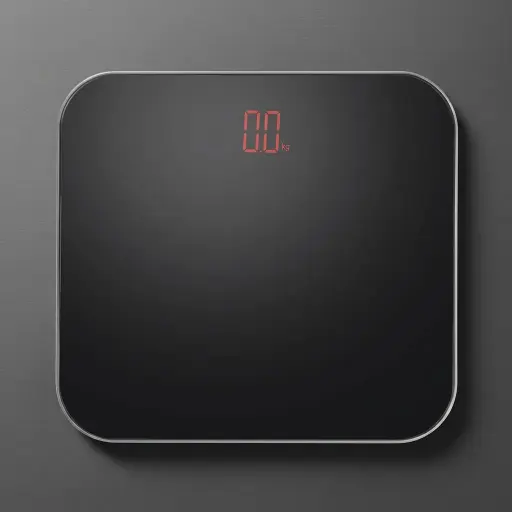Hotel Digital Bathroom Scale Full Glass — SCL-1027 — A digital bathroom scale with a full tempered glass platform and four high-precision sensors, weighing up to 180kg in 100g steps. An LED display, automatic on/off and low-battery and overload indicators keep it simple to use. Powered by 3 AAA batteries, measuring 30x30cm.