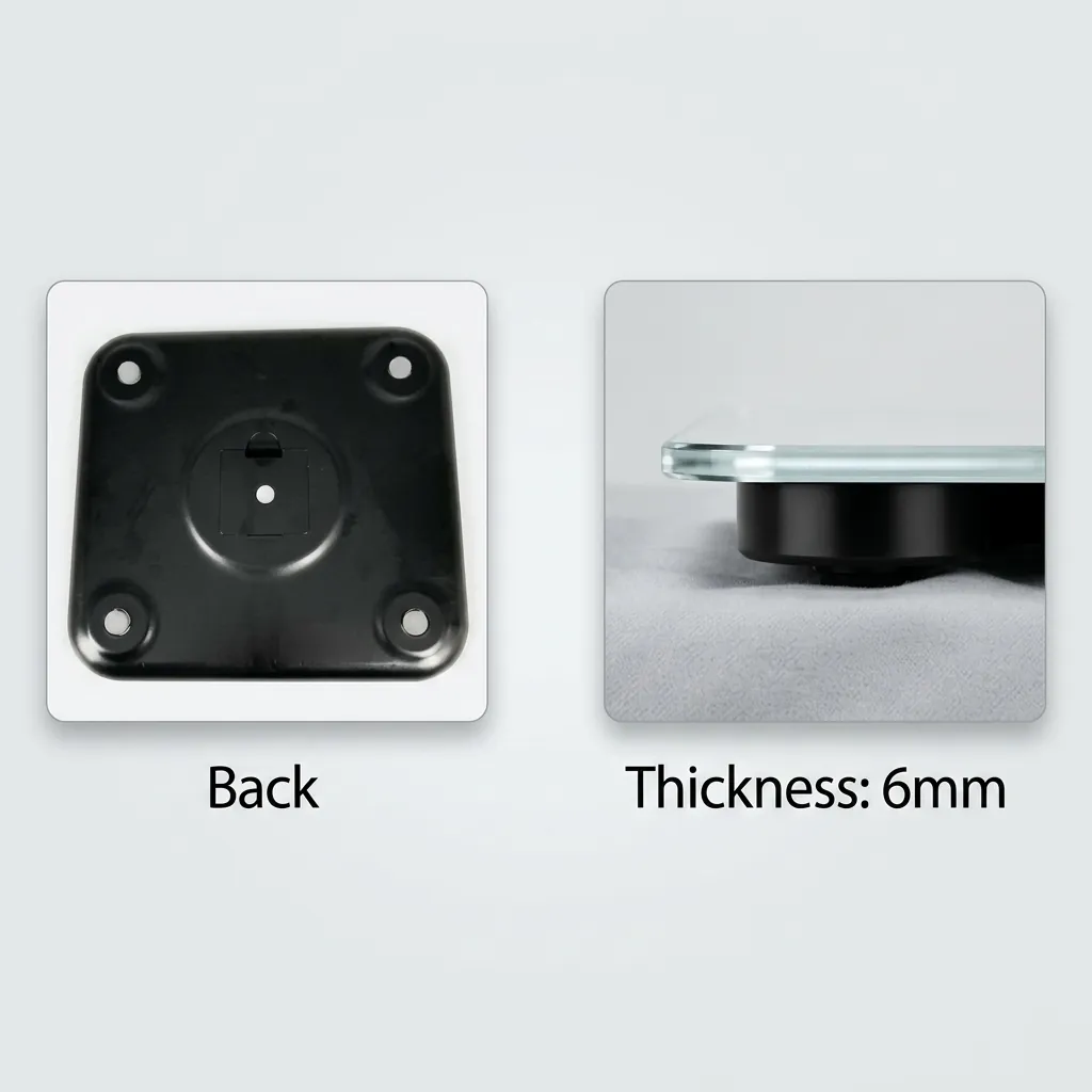 Hotel Digital Bathroom Scale Full Glass — SCL-1027 (image 3)