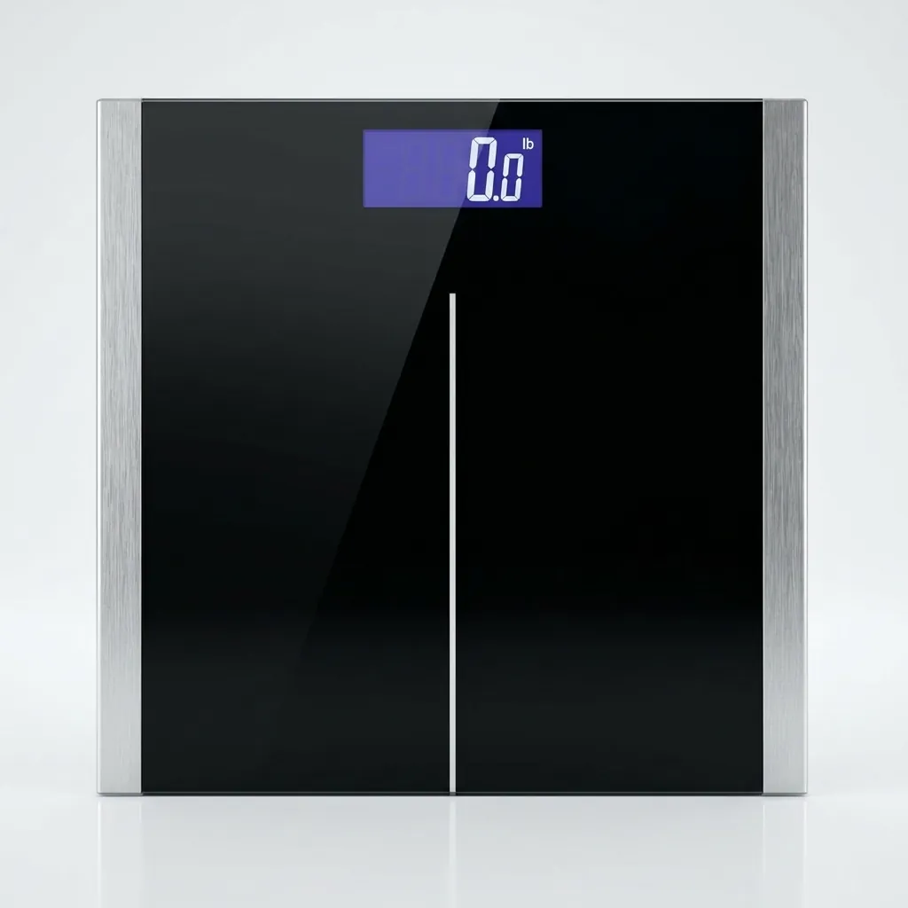 Tempered Glass Digital Bathroom Scale with 150kg Capacity — SCL-1028