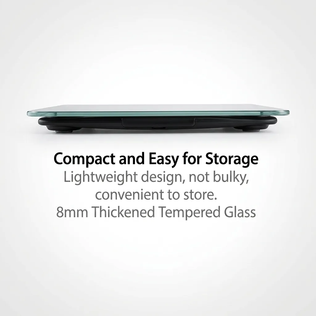 Tempered Glass Digital Bathroom Scale with 150kg Capacity — SCL-1028 (image 8)