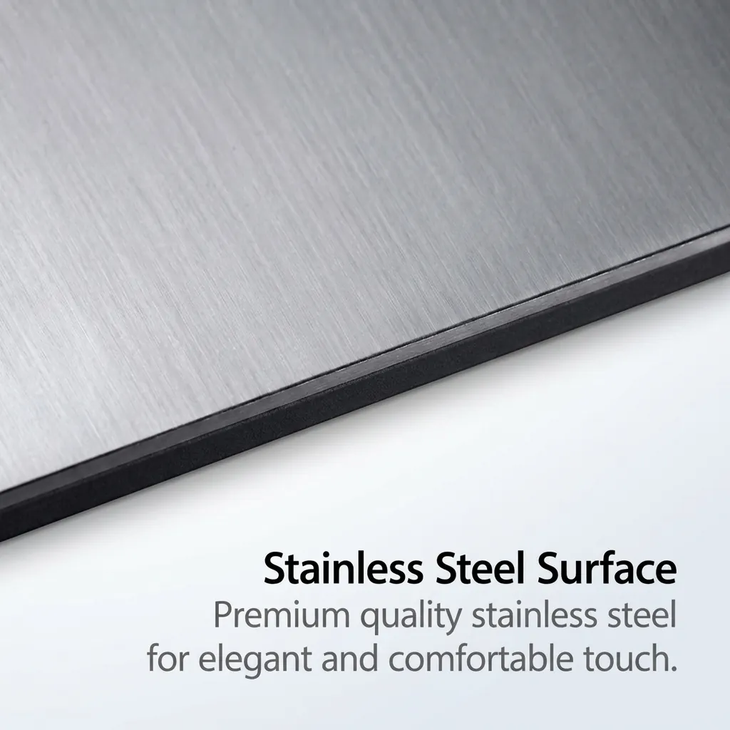 Hotel Digital Bathroom Scale Tempered Glass With Stainless Steel — SCL-1032 (image 4)