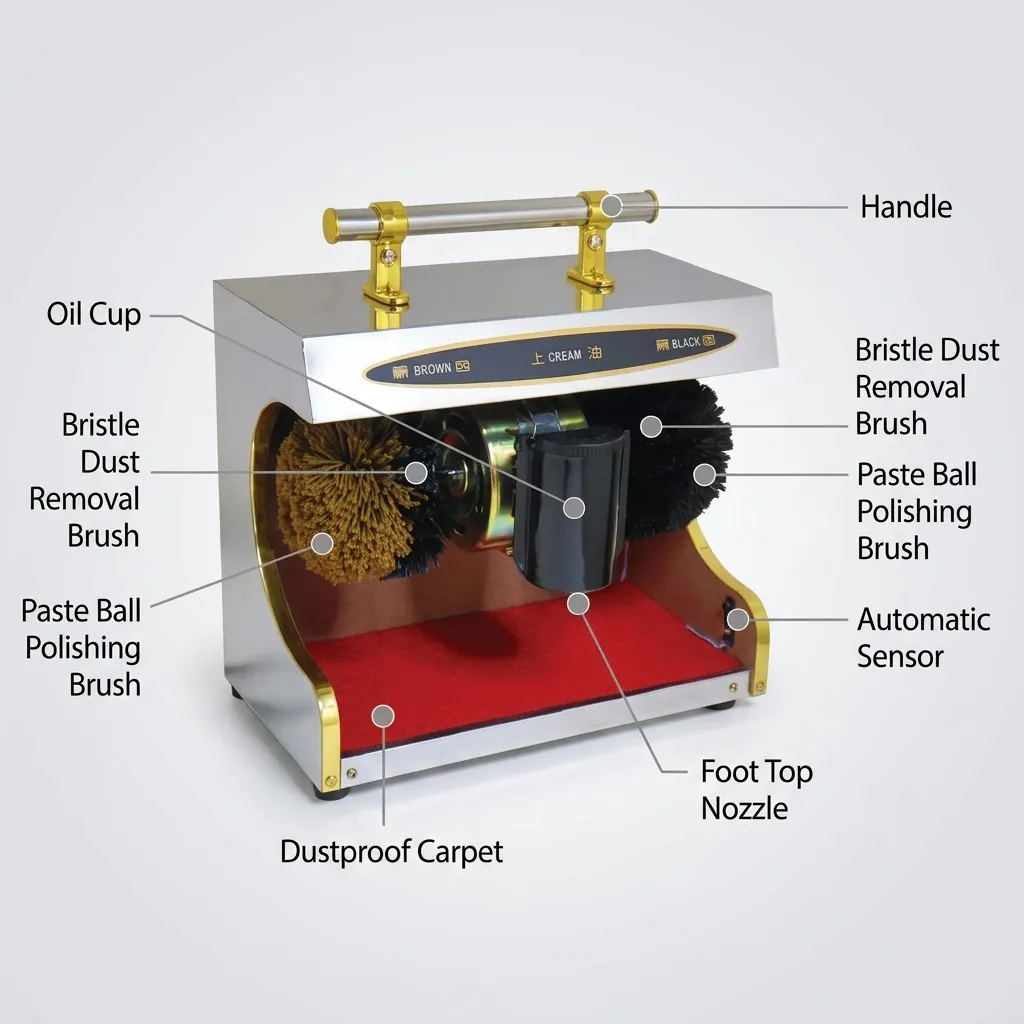 Auto-Sensing Shoe Cleaning - Polishing Machine — SHC-1024 (image 9)