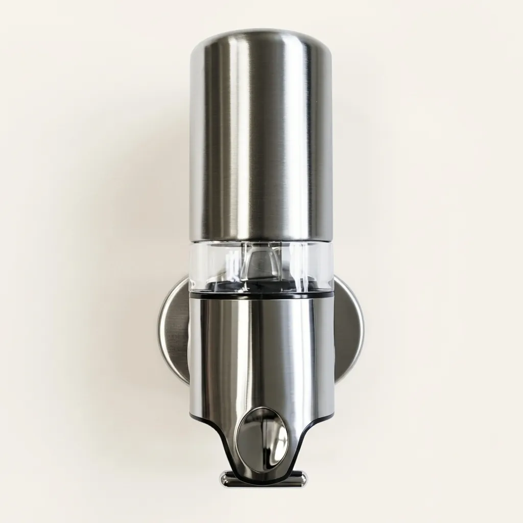Wall Mounted Single Soap Dispenser Pull Type Stainless Steel — SPD-1024 (image 7)
