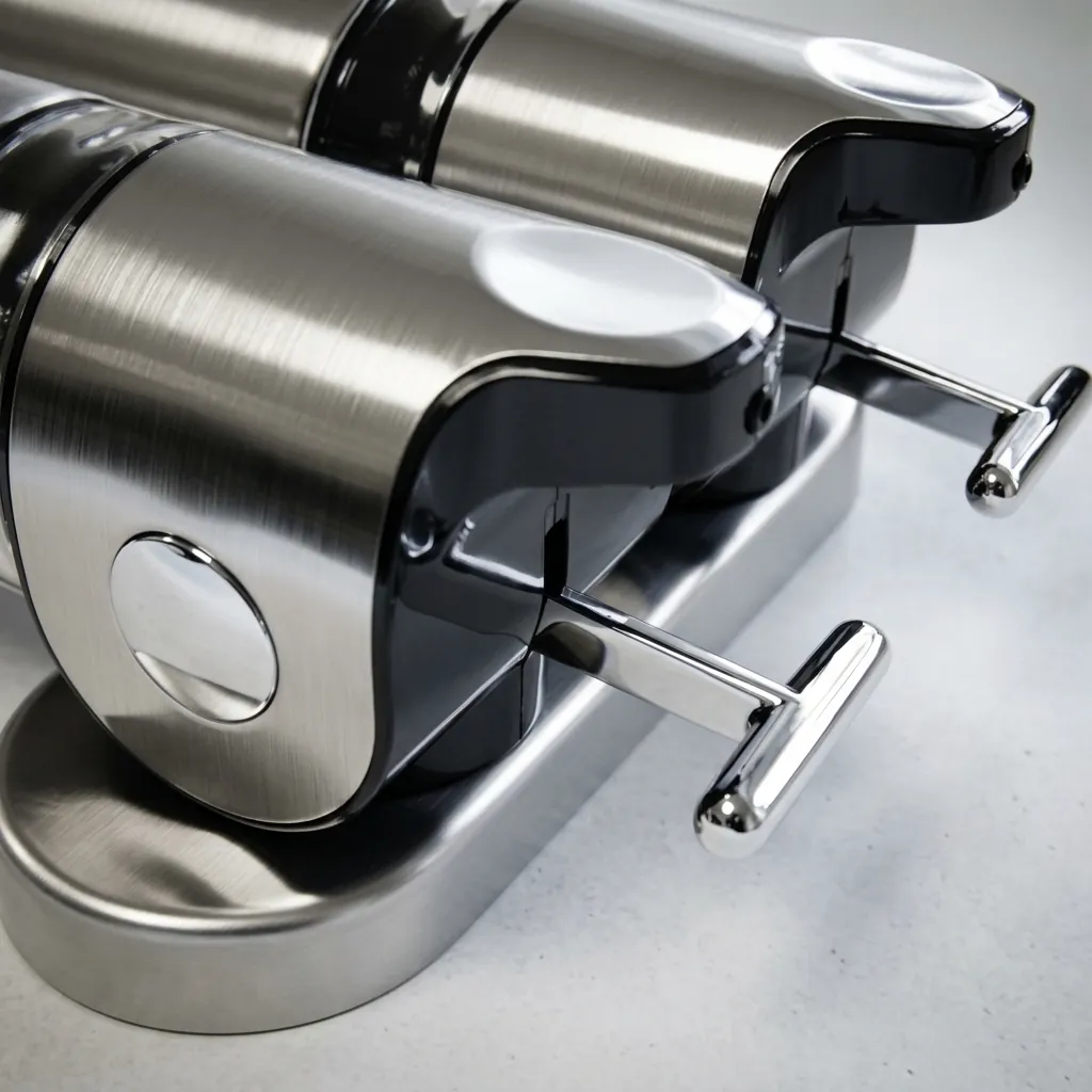 Double Wall Mounted Soap Dispenser Pull Type Stainless Steel — SPD-1025 (image 6)