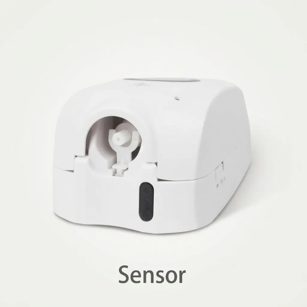 Touchless Automatic Soap Dispenser (1000ml) [1026] — SPD-1026 — A touchless automatic soap dispenser in ABS with a 1000ml reservoir and hands-free infrared sensing for hygienic use. It handles gel, spray or foam at a 1.0ml output, running on 4 Type-C batteries or an optional mains adapter. Measures 140x100x268mm, finished in white. (image 6)