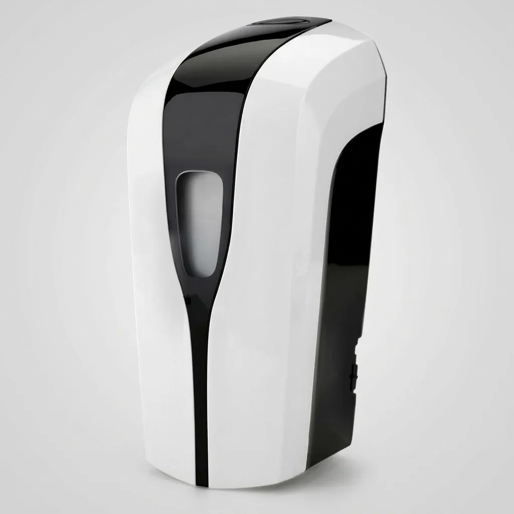 Touchless Automatic Soap Dispenser (1000ml) [1027] — SPD-1027 — A touchless automatic soap dispenser in ABS with a 1000ml reservoir and hands-free infrared sensing for hygienic dispensing. It handles gel, spray or foam at a 1.0ml output, running on 4 Type-C batteries or an optional mains adapter. Measures 123x114x261.5mm, finished in white. (image 4)