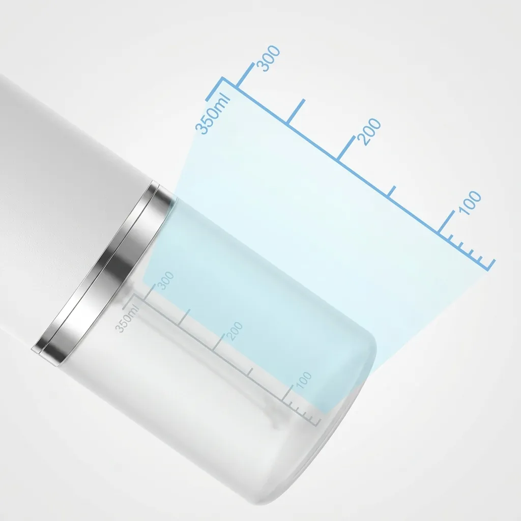 Automatic Table Top Soap Dispenser Touchless — SPD-1032 — A compact touchless tabletop soap dispenser in waterproof ABS with a 350ml reservoir and fast 0.25-second sensing within 5cm. It dispenses foam, spray or gel at a 0.7ml output, powered via a 5V USB input. Lightweight at 0.26kg and measuring 72x89x188mm, finished in white. (image 10)