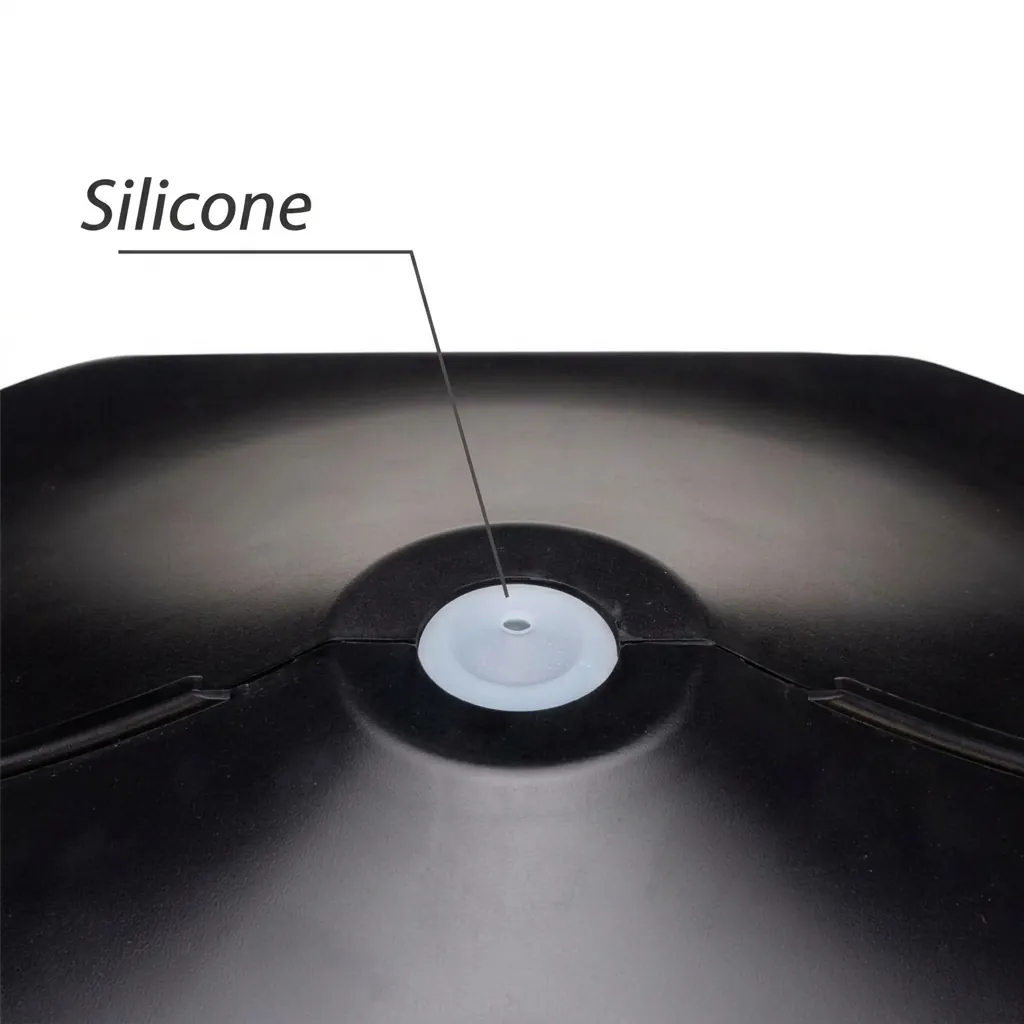 Wet Wipes Dispenser Wall Mounted Silicone Nozzle — SPD-1034 — A wall-mounted wet wipes dispenser in ABS with a silicone nozzle that dispenses sheets one at a time and keeps them moist. It fits standard 22cm-diameter wipe rolls for washrooms and service areas. Measures 32.4x26.6x23.7cm, finished in black. (image 5)