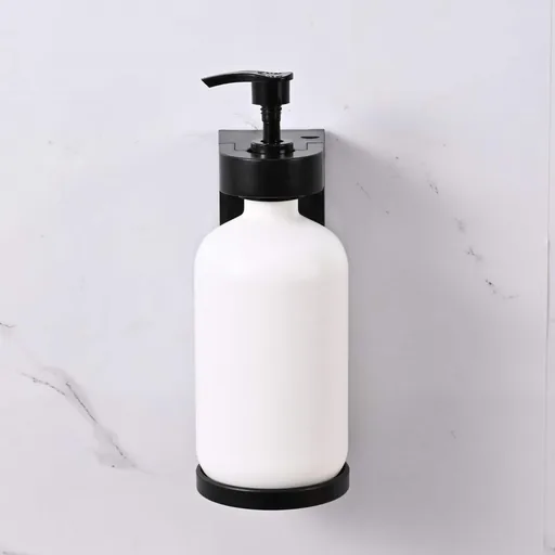 ABS Wall-Mounted Single Soap Dispenser 500ml in White — SPD-1035