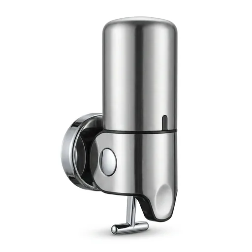 Compact Wall Mounted Single Soap Dispenser Pull Type Stainless Steel 280ml — SPD-1054