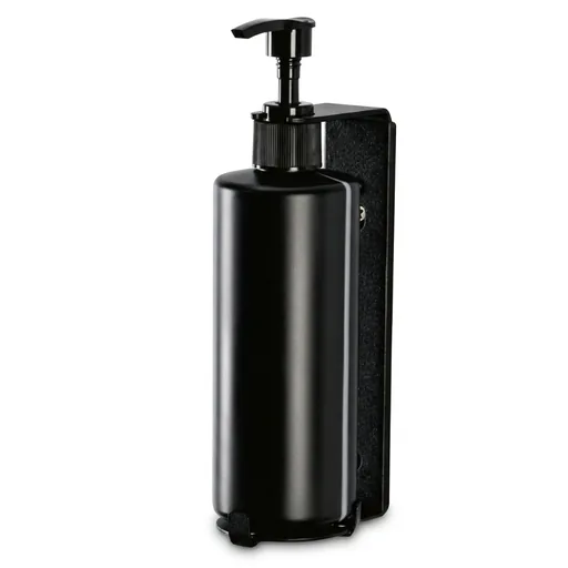 Stainless Steel Tall Bracket Single Soap Dispenser 300ml in Black — SPD-1062