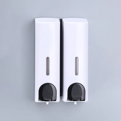 ABS Window Soap Dispenser Double 2x300ml in White — SPD-1081