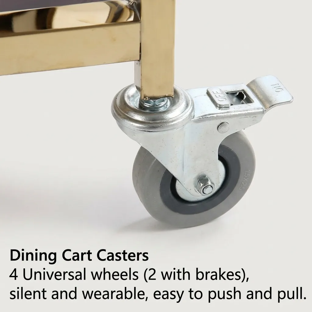 Stainless Steel 3-Tier Service Trolley [1026] — SVT-1026 (image 5)