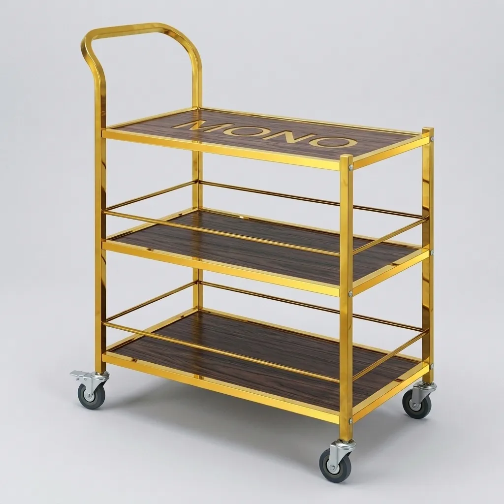 Stainless Steel 3-Tier Service Trolley [1026] — SVT-1026 (image 1)
