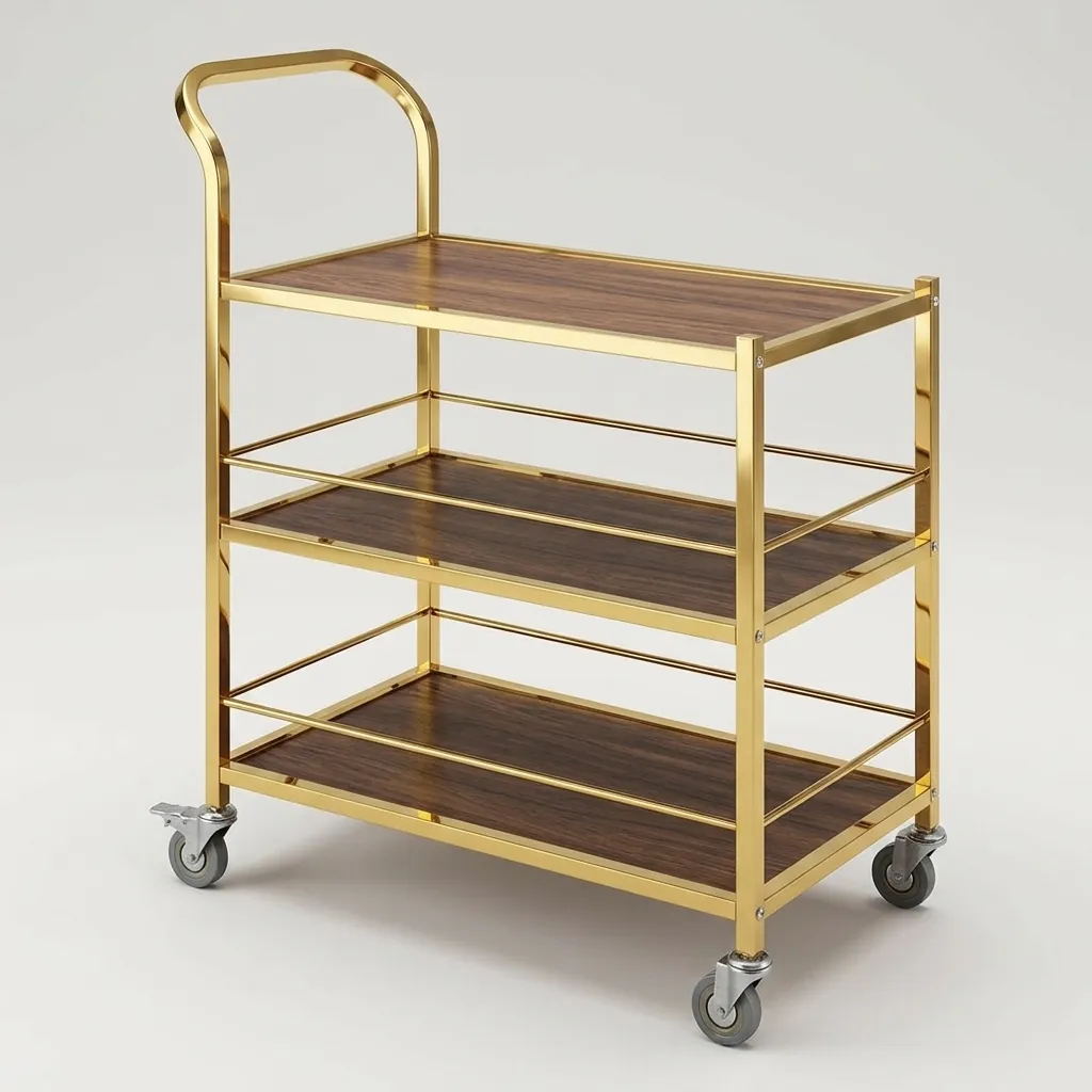 Stainless Steel 3-Tier Service Trolley [1026] — SVT-1026 (image 6)