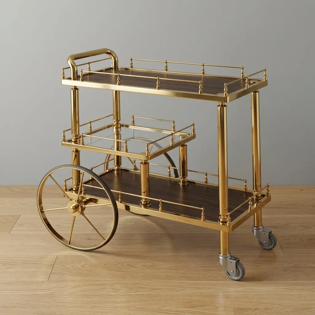 Stainless Steel 3-Tier Service Trolley [1027] — SVT-1027 (image 9)