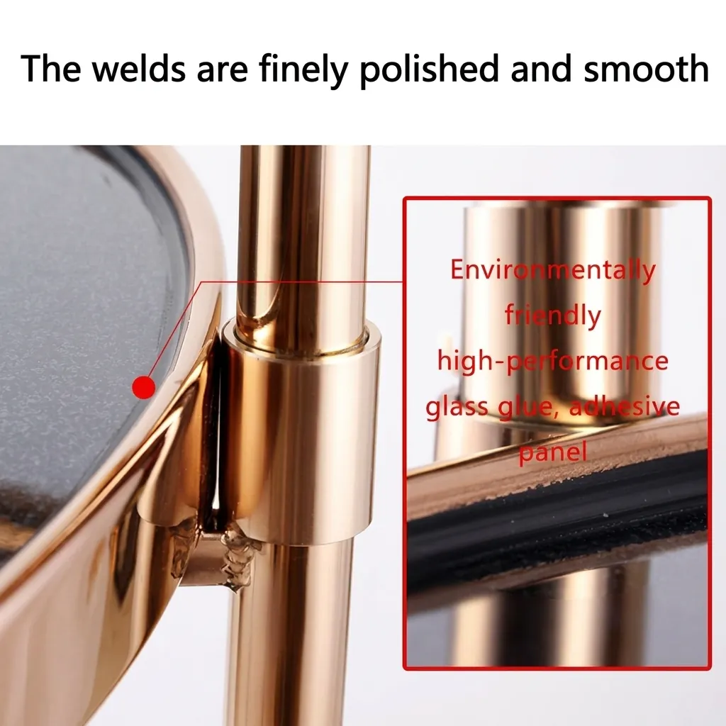 Tempered Glass Two-Layer Oval Service Trolley [1030] — SVT-1030 (image 5)