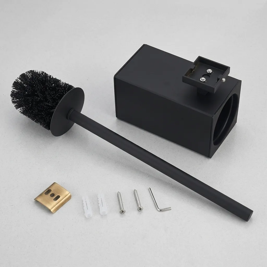 Square Stainless Steel Wall Mount Toilet Brush Holder [1028] — TBR-1028 (image 5)