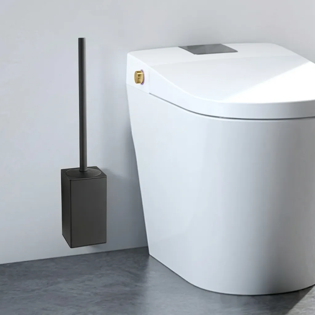 Square Stainless Steel Wall Mount Toilet Brush Holder [1028] — TBR-1028 (image 7)