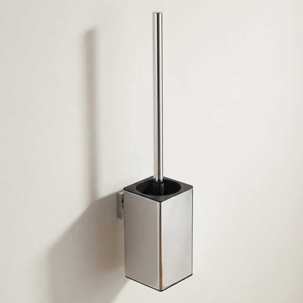 Square Stainless Steel Wall Mount Toilet Brush Holder [1029] — TBR-1029 (image 3)