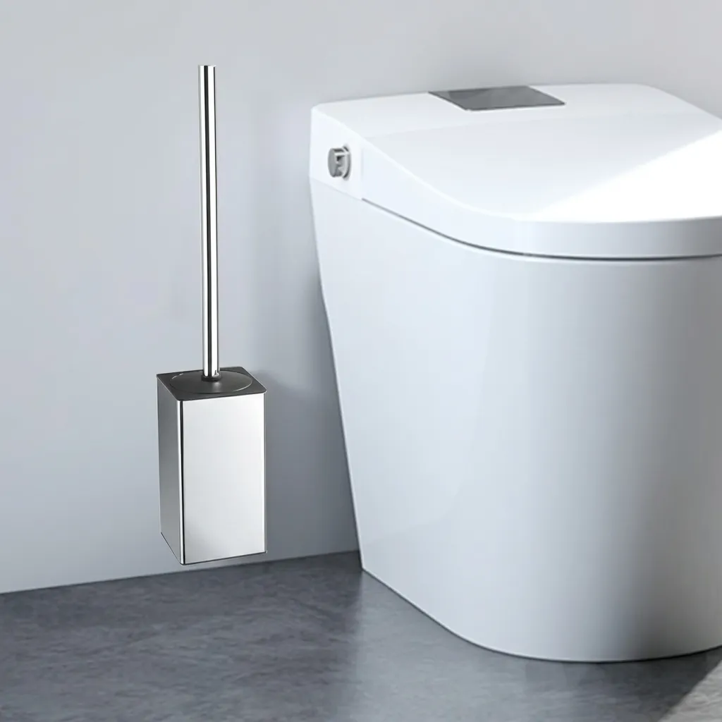 Square Stainless Steel Wall Mount Toilet Brush Holder [1029] — TBR-1029 (image 4)