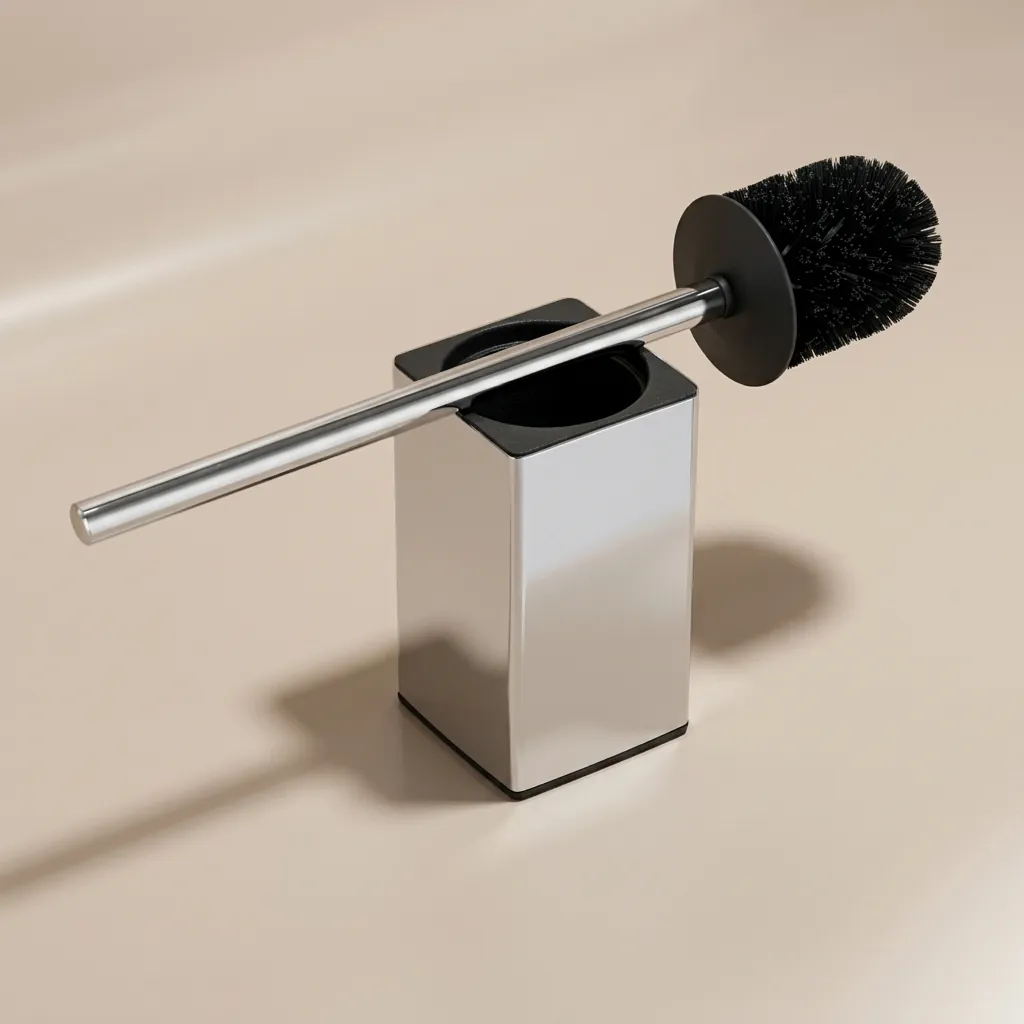 Square Stainless Steel Wall Mount Toilet Brush Holder [1029] — TBR-1029 (image 8)