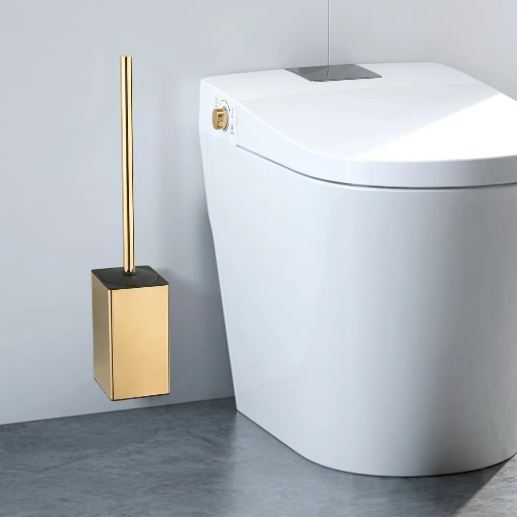 Square Stainless Steel Wall Mount Toilet Brush Holder [1030] — TBR-1030 (image 3)