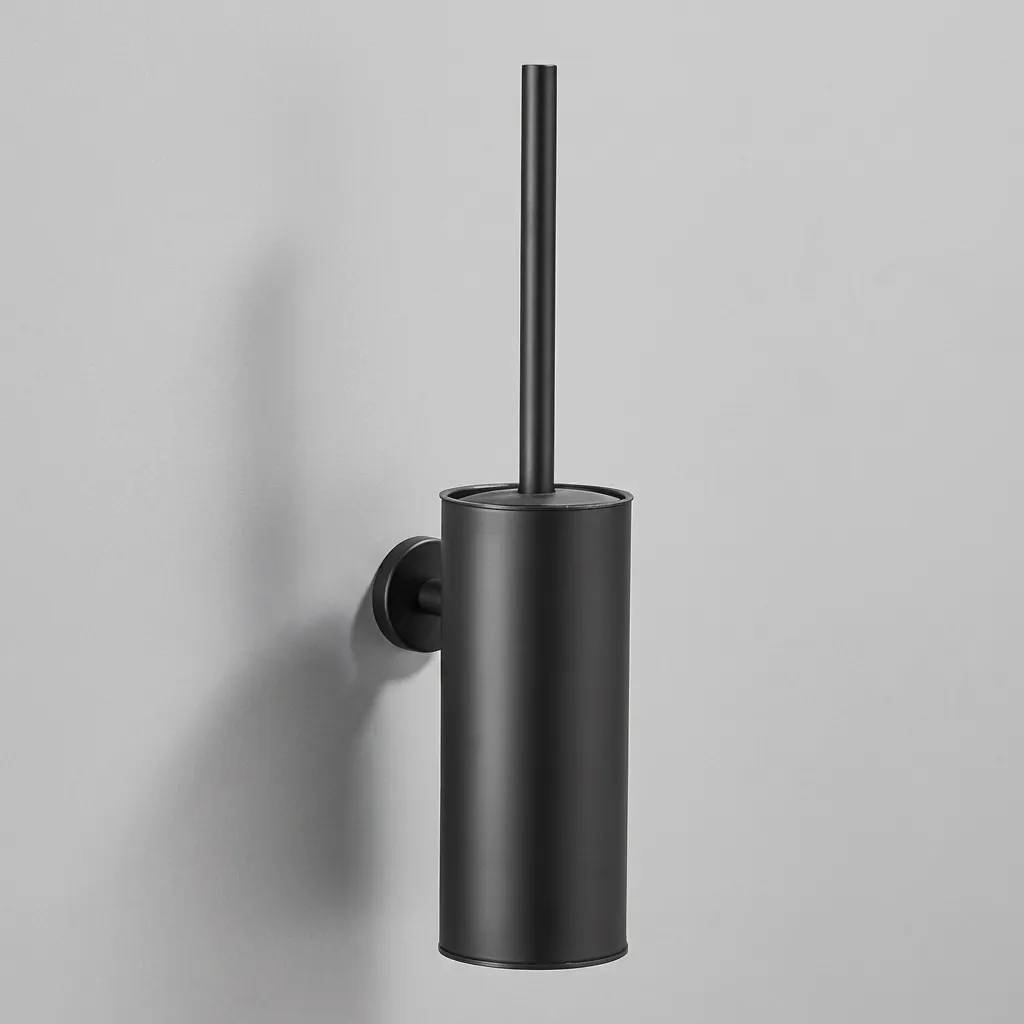 Round Stainless Steel Wall Mount Toilet Brush Holder 190mm [1031] — TBR-1031 (image 2)