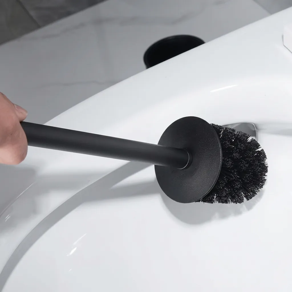 Round Stainless Steel Wall Mount Toilet Brush Holder 190mm [1031] — TBR-1031 (image 7)