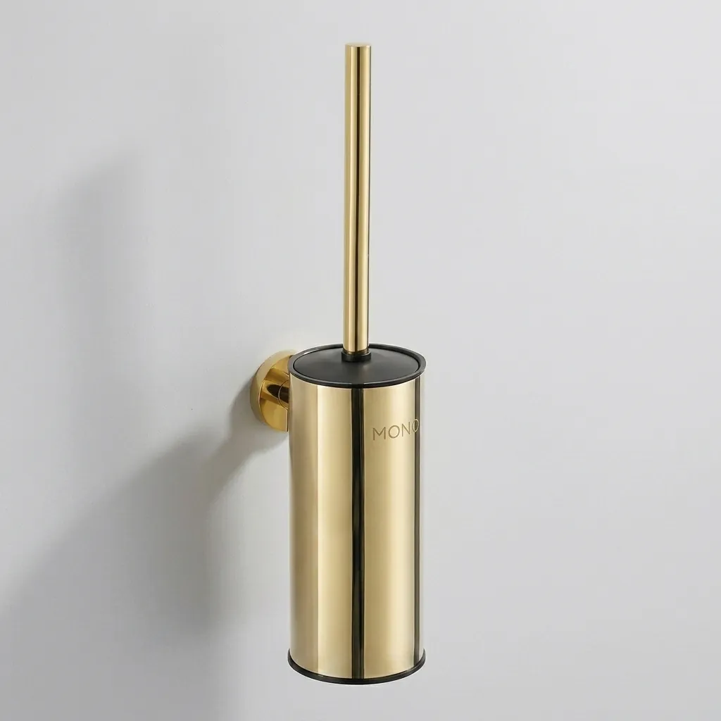 Round Stainless Steel Wall Mount Toilet Brush Holder 190mm [1033] — TBR-1033 (image 1)
